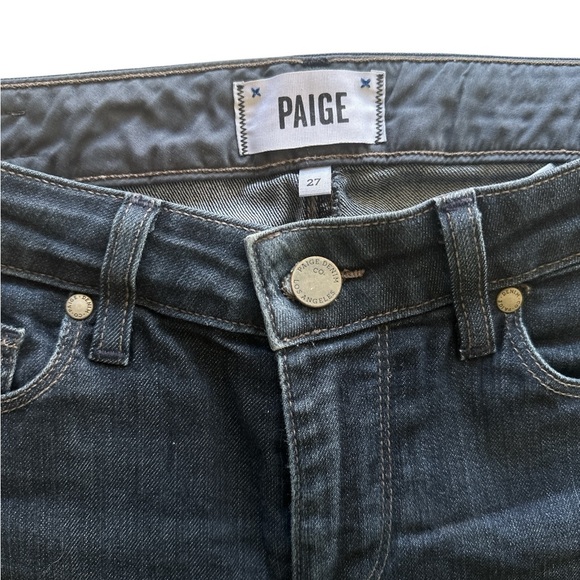 PAIGE Jeans Skyline Skinny Dark Wash size 27 - Mid Rise - Picture 4 of 5